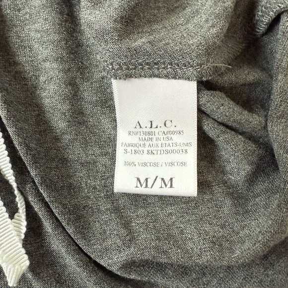 A.L.C knotted gray Sleeveless Dress size Medium - Picture 5 of 7